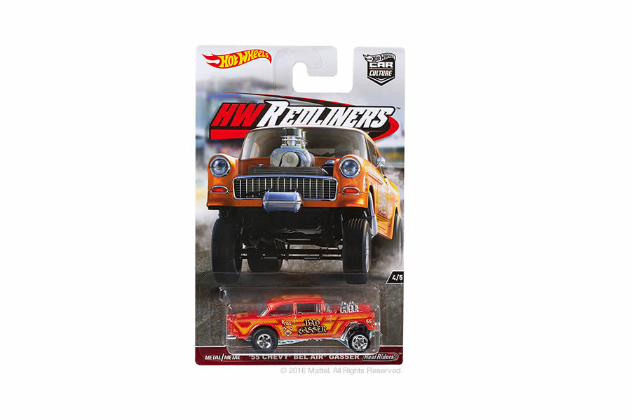 Hot Wheels Car Culture Redliners '55 Chevy Bel Air Gasser