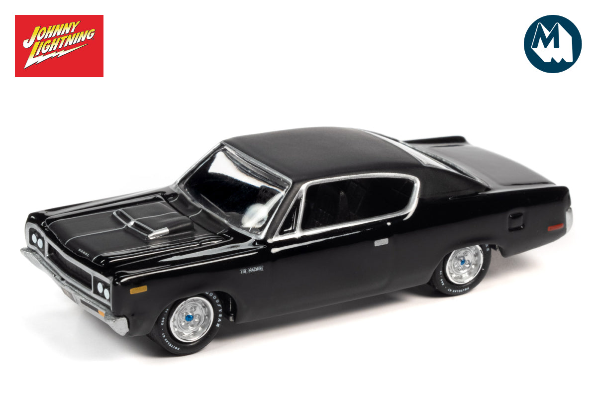 1970 AMC Rebel Machine (Gloss Black with Flat Black Roof & Hood Stripes)