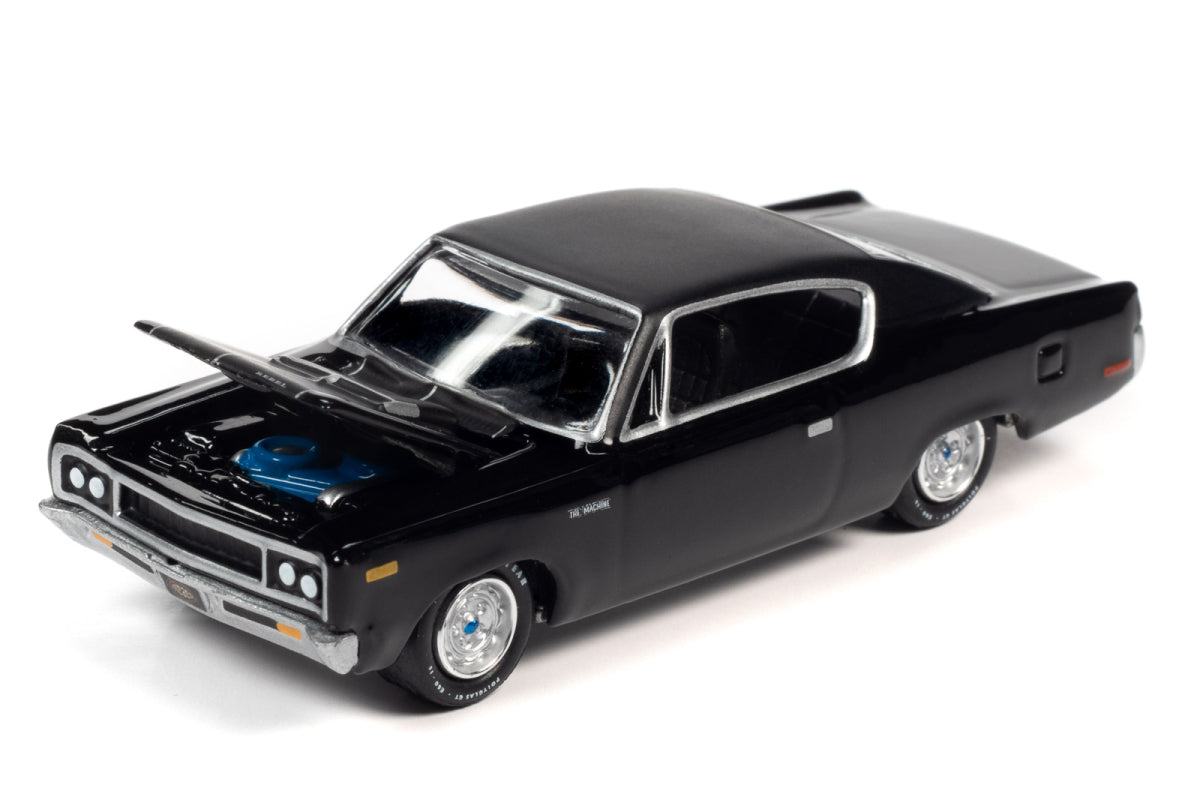 1970 AMC Rebel Machine (Gloss Black with Flat Black Roof & Hood Stripes)