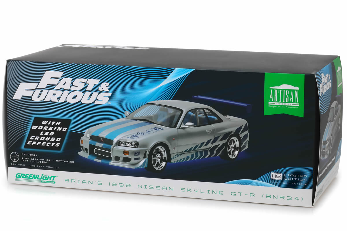 1:18 - Fast & Furious / 1999 Nissan Skyline GT-R (R34)