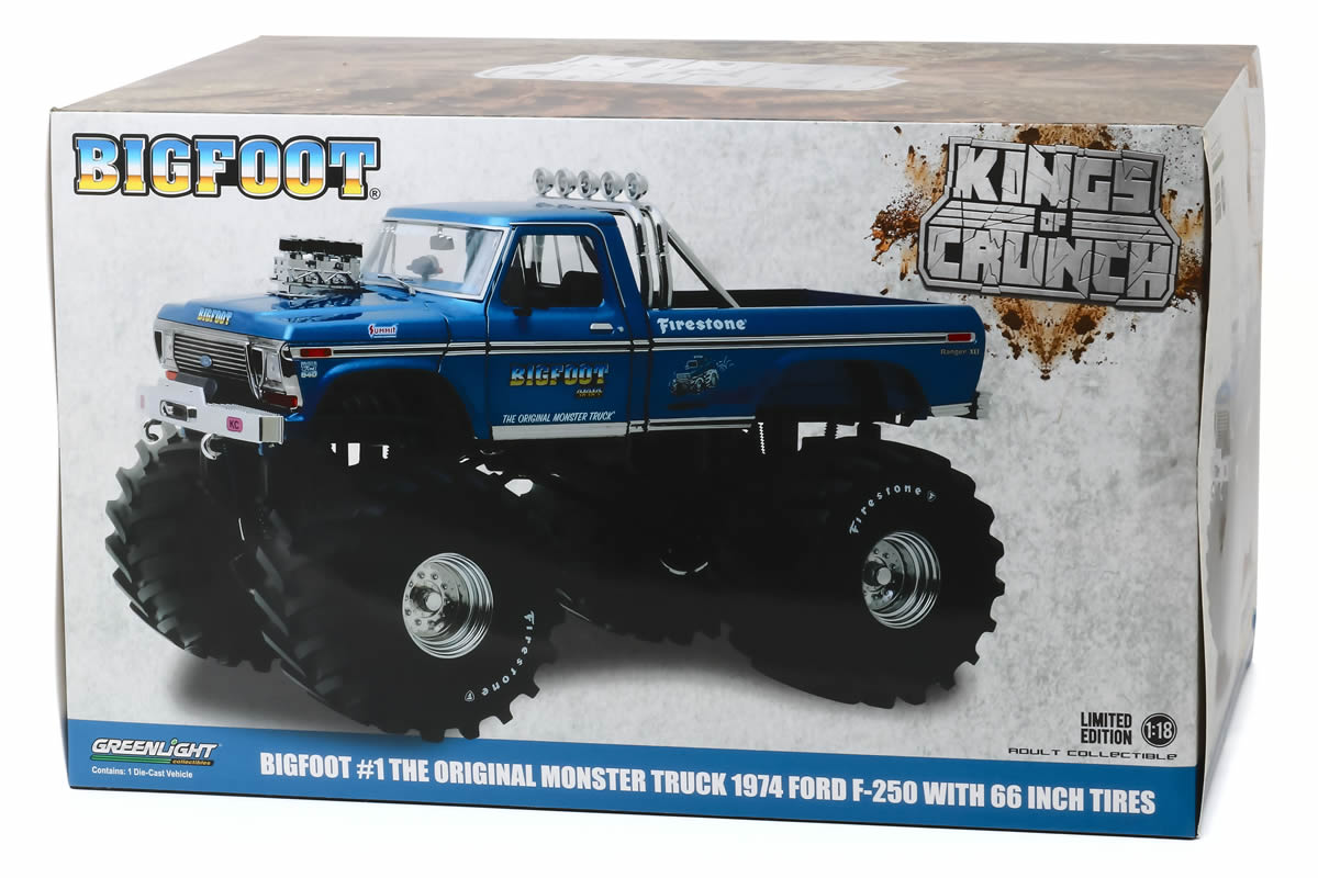 1:18 - Kings of Crunch Bigfoot #1 / 1974 Ford F-250 Monster Truck with 66-Inch Tires