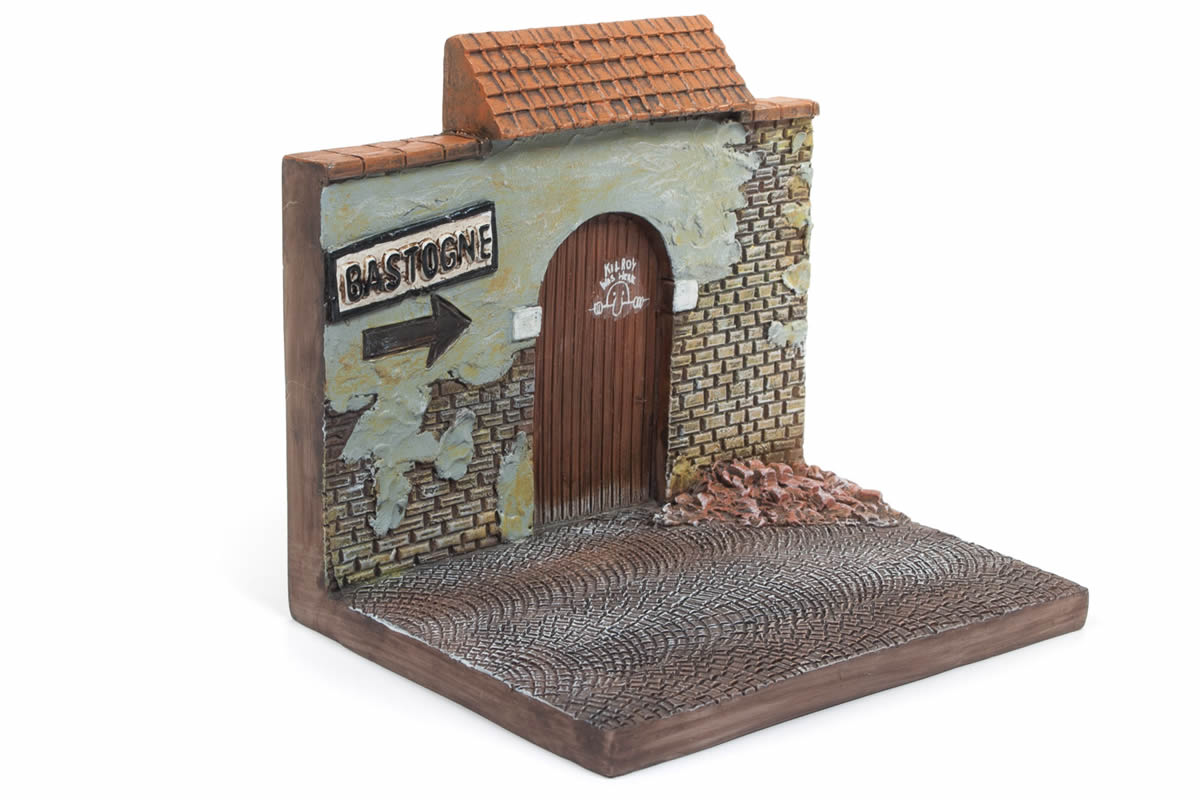 The Bastogne resin display with WWII Willys MB Jeep