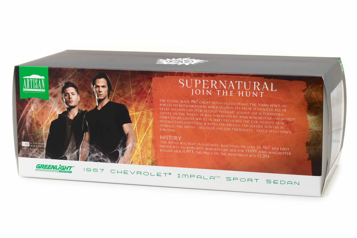 1:18 - Supernatural / 1967 Chevrolet Impala Sport Sedan with Sam and Dean Figures