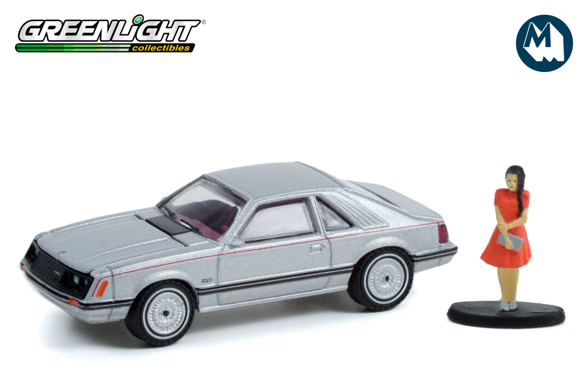 1979 Ford Mustang Coupe Ghia with Woman in a Dress