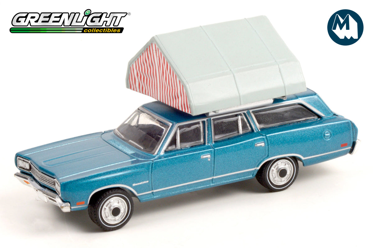 1969 Plymouth Satellite Station Wagon with Camp'otel Cartop Sleeper Tent