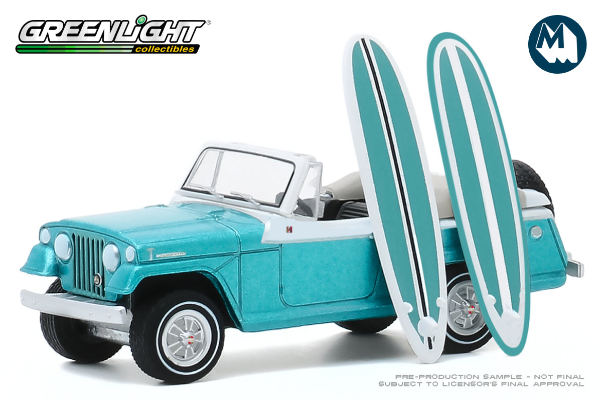 1968 Kaiser Jeep Jeepster with Surfboards