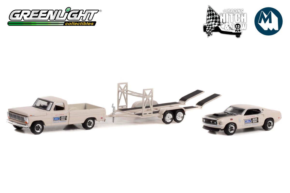 1969 Ford F-100 and 1969 Ford Mustang Boss 429 - Nelson Ekdahl Ford #133 on Tandem Car Trailer