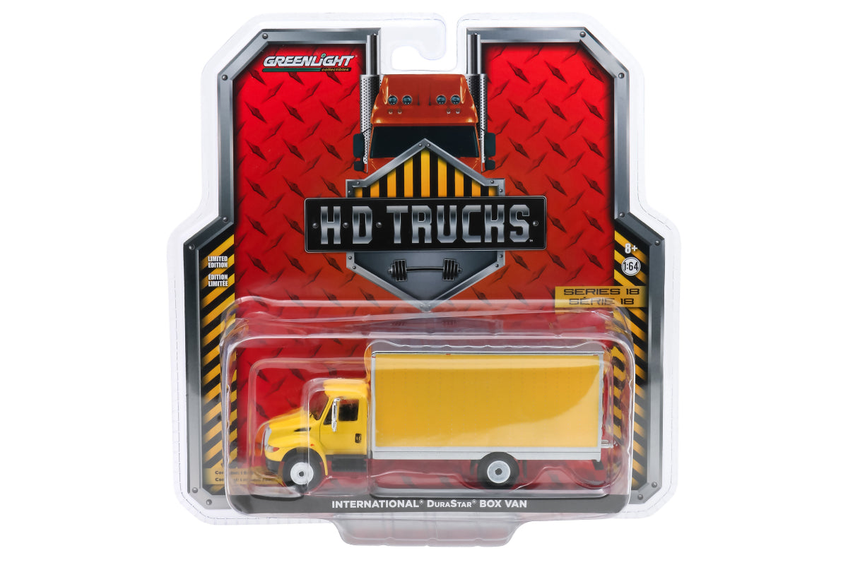 2013 International Durastar Box Van - Yellow with Silver Trim