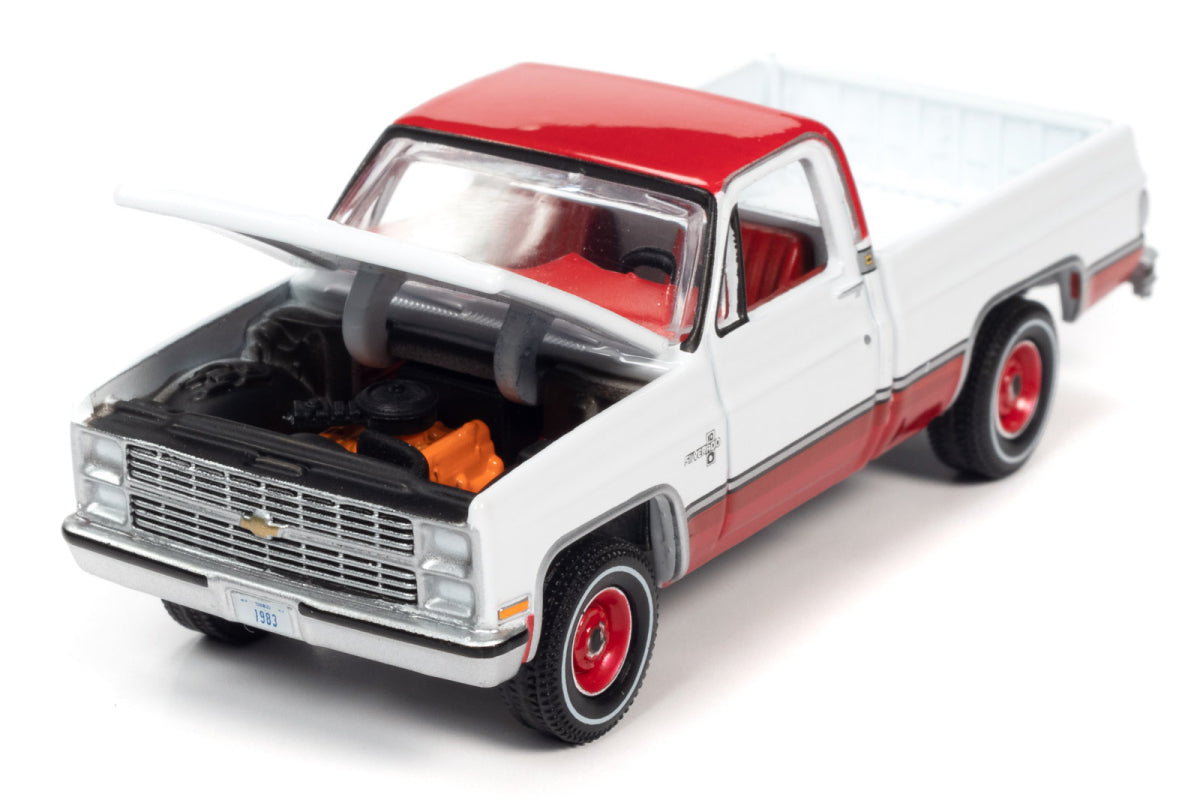 1983 Chevrolet Silverado 10 (Gloss White w/Roof & Lower Sides Carmine Red)