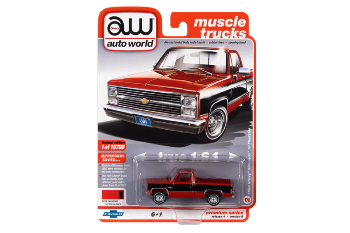 1984 Chevrolet Silverado (Red Orange with Gloss Black)