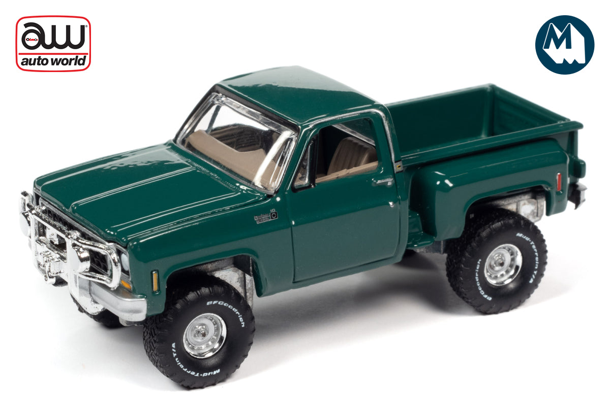 1980 Chevrolet Custom Deluxe 10 Step Side Truck (Bright Green & Front Push Bar)