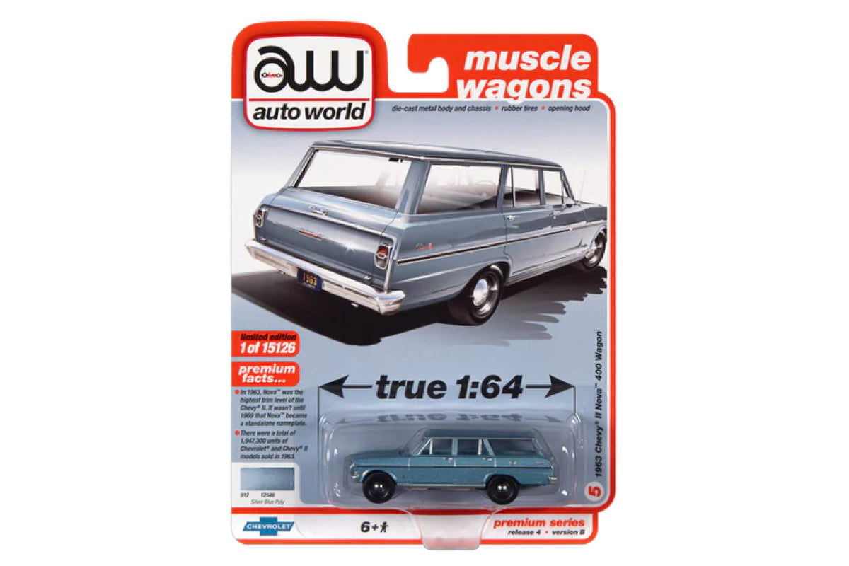 1963 Chevy II Nova Station Wagon (Silver Blue Poly)