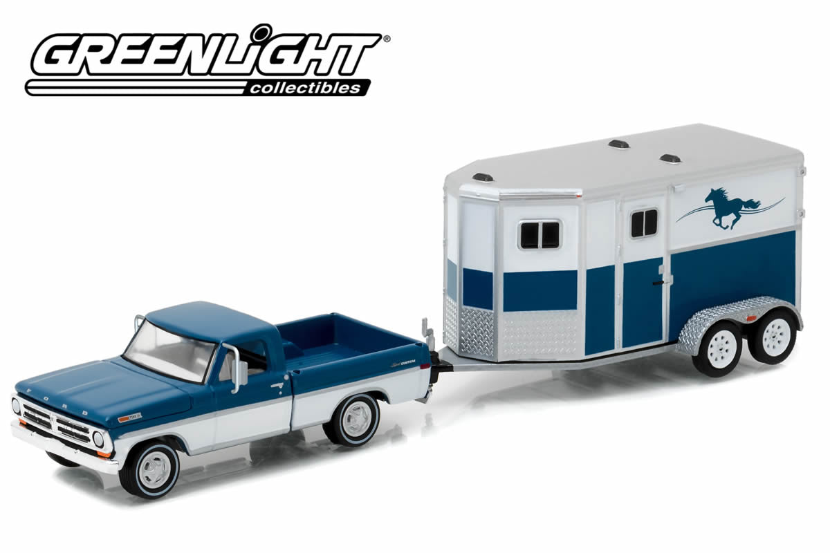 Greenlight Hitch & Tow - 1972 Ford F-100 and Horse Trailer