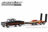1977 Ford F-100 and Free Wheeling Stripes & Flatbed Trailer