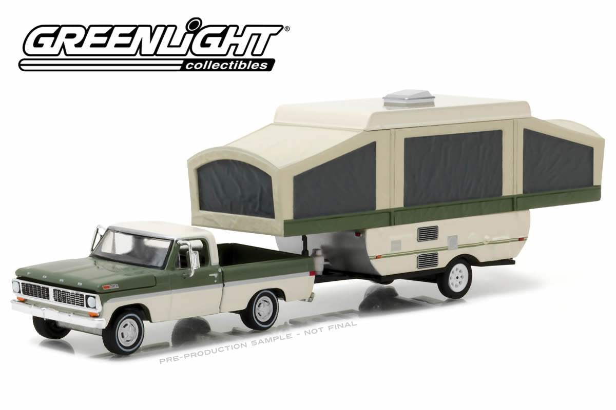 1970 Ford F-100 with Pop-Up Camper Trailer