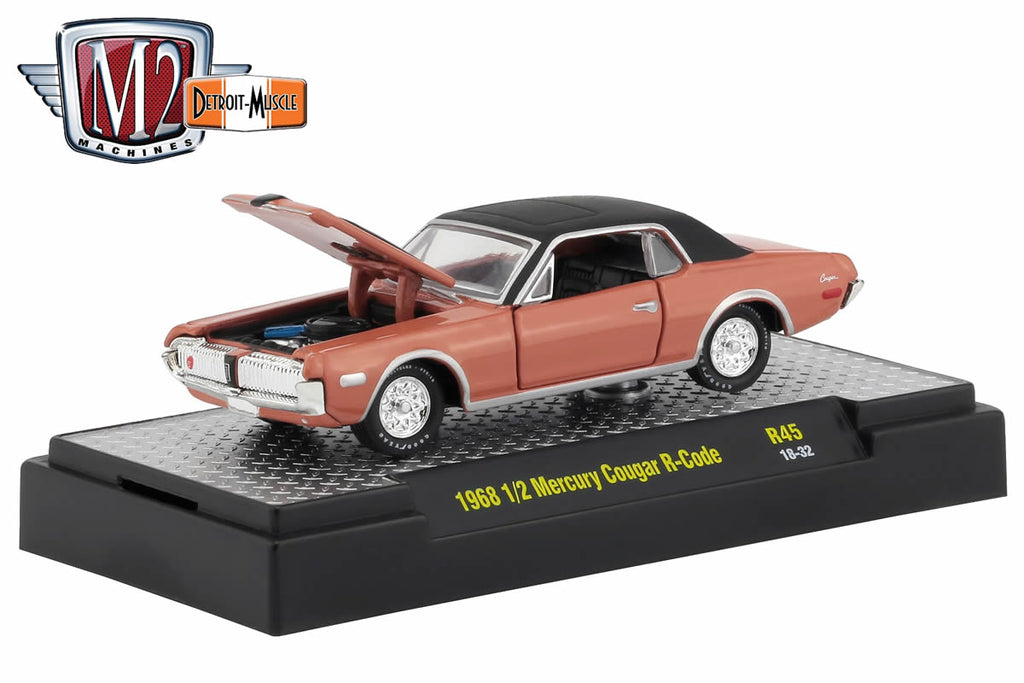 M2 Machines / Detroit Muscle 45 / 1968 1/2 Mercury Cougar R-Code –  Modelmatic