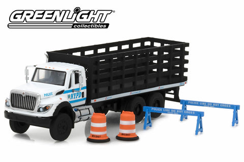 2017 International WorkStar Platform Stake Truck / New York City Police Department (NYPD) with Public Safety Accessories