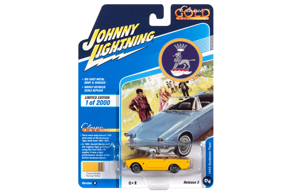 1965 Sunbeam Tiger (Gloss Yellow & Silver Stripes)