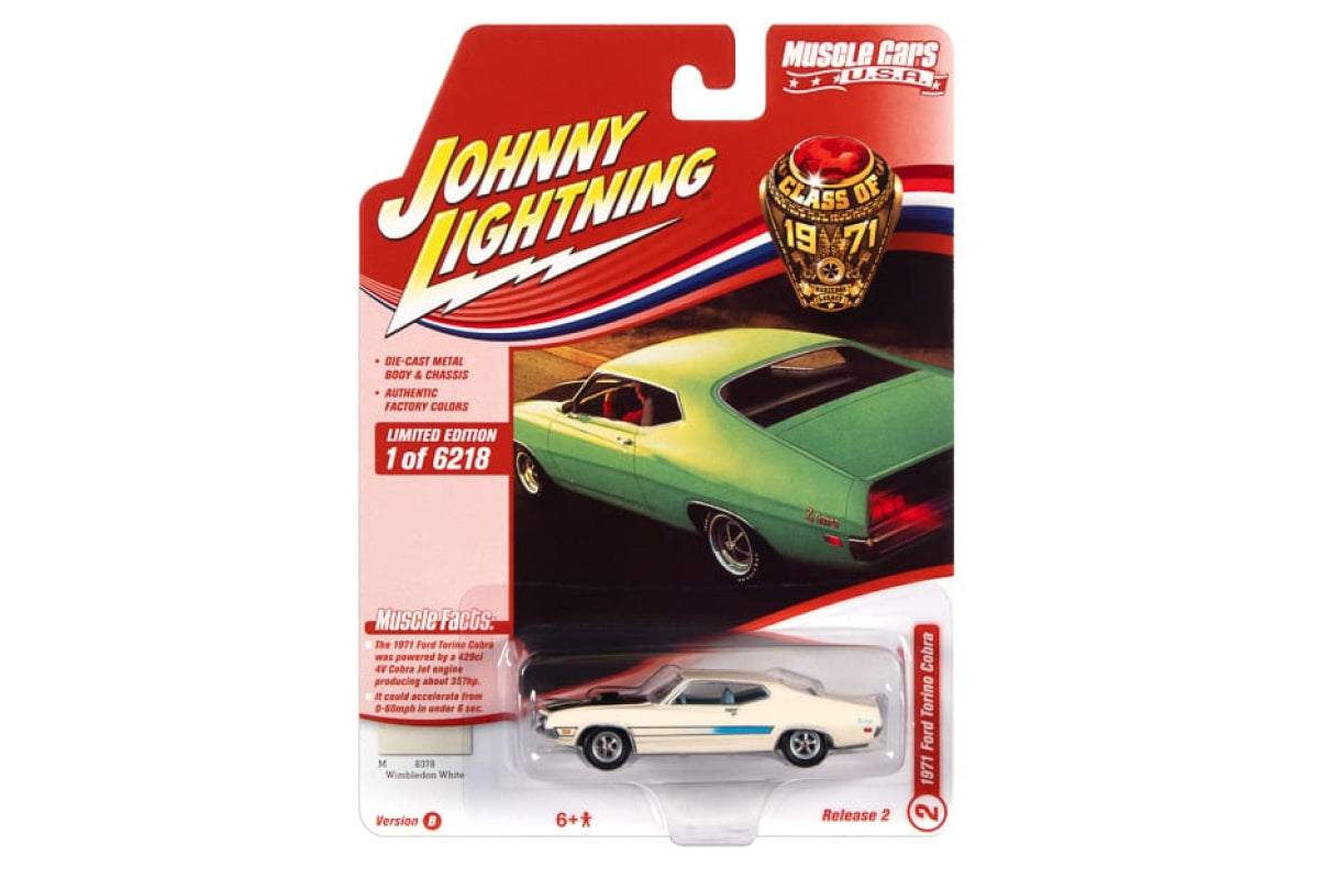 1971 Ford Torino Cobra (Wimbledon White)