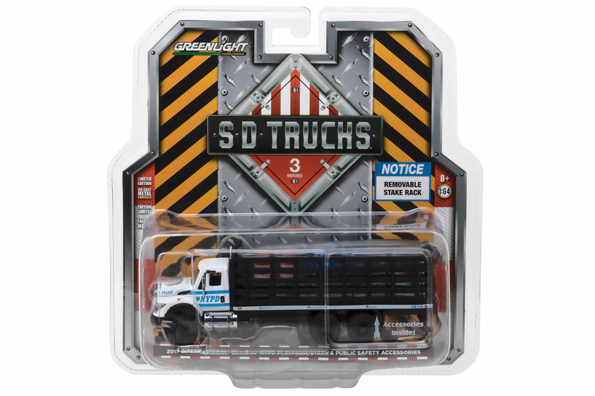 2017 International WorkStar Platform Stake Truck / New York City Police Department (NYPD) with Public Safety Accessories