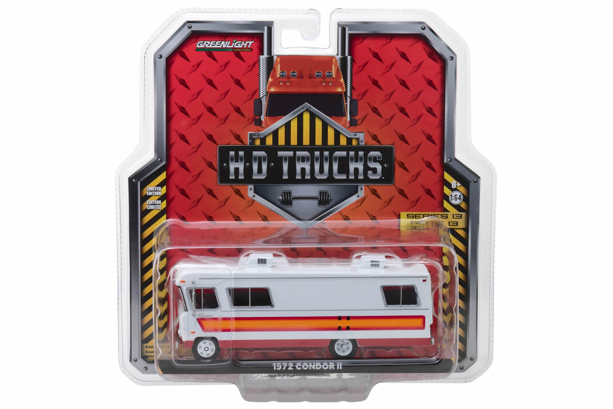 1972 Condor II RV - White with Orange, Red and Maroon Stripes