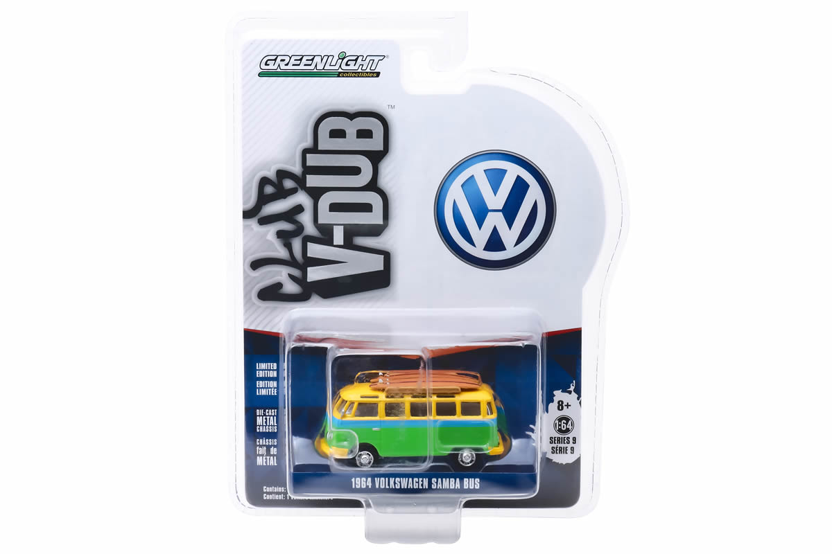 1964 Volkswagen Samba Bus with Surfboard