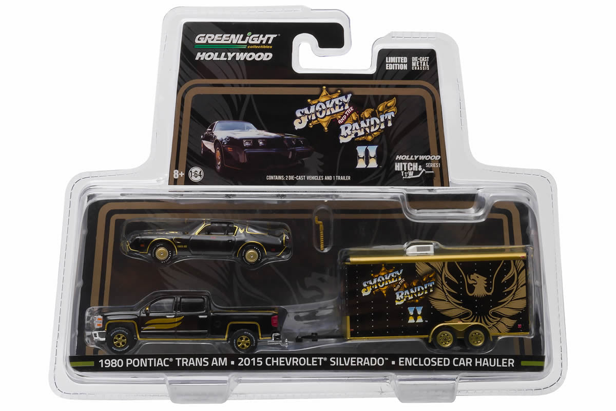 Smokey & The Bandit II (1980) 2015 Chevy Silverado with 1980 Pontiac Trans Am in Enclosed Car Hauler