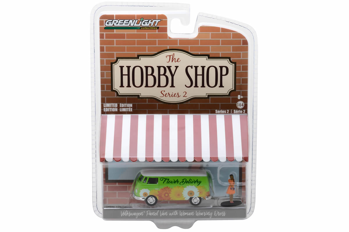 1976 Volkswagen Type 2 Panel Van with Woman in Dress