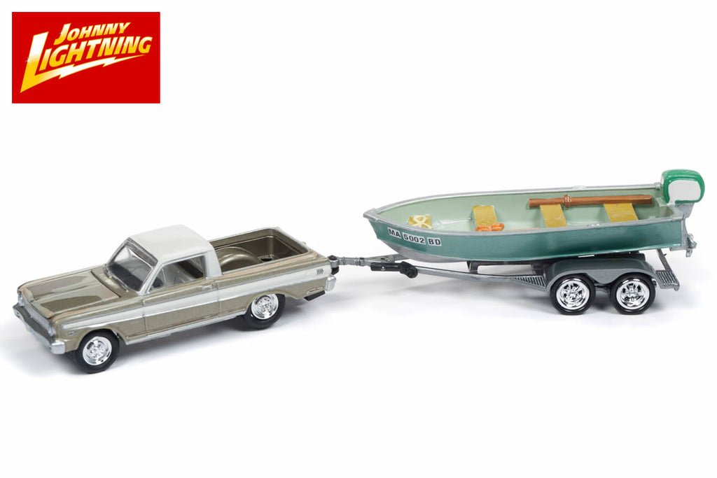 1965 Ford Ranchero with Vintage Fishing Boat – Modelmatic