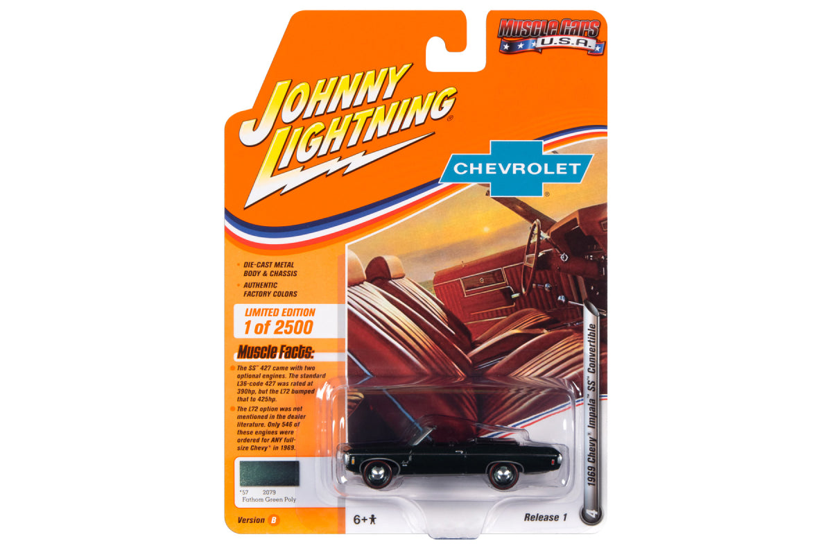 1969 Chevrolet Impala SS Convertible (Fathom Green Poly)