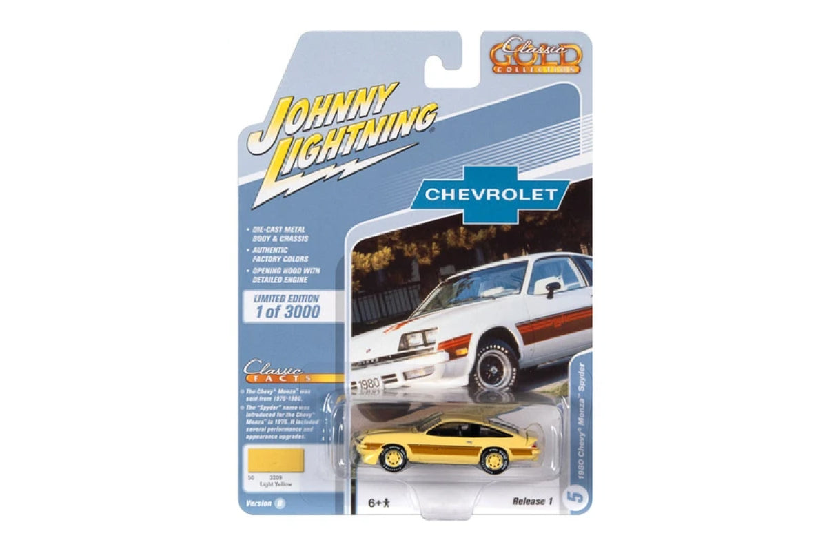 1980 Chevrolet Monza (Light Yellow, Gold Stripes)