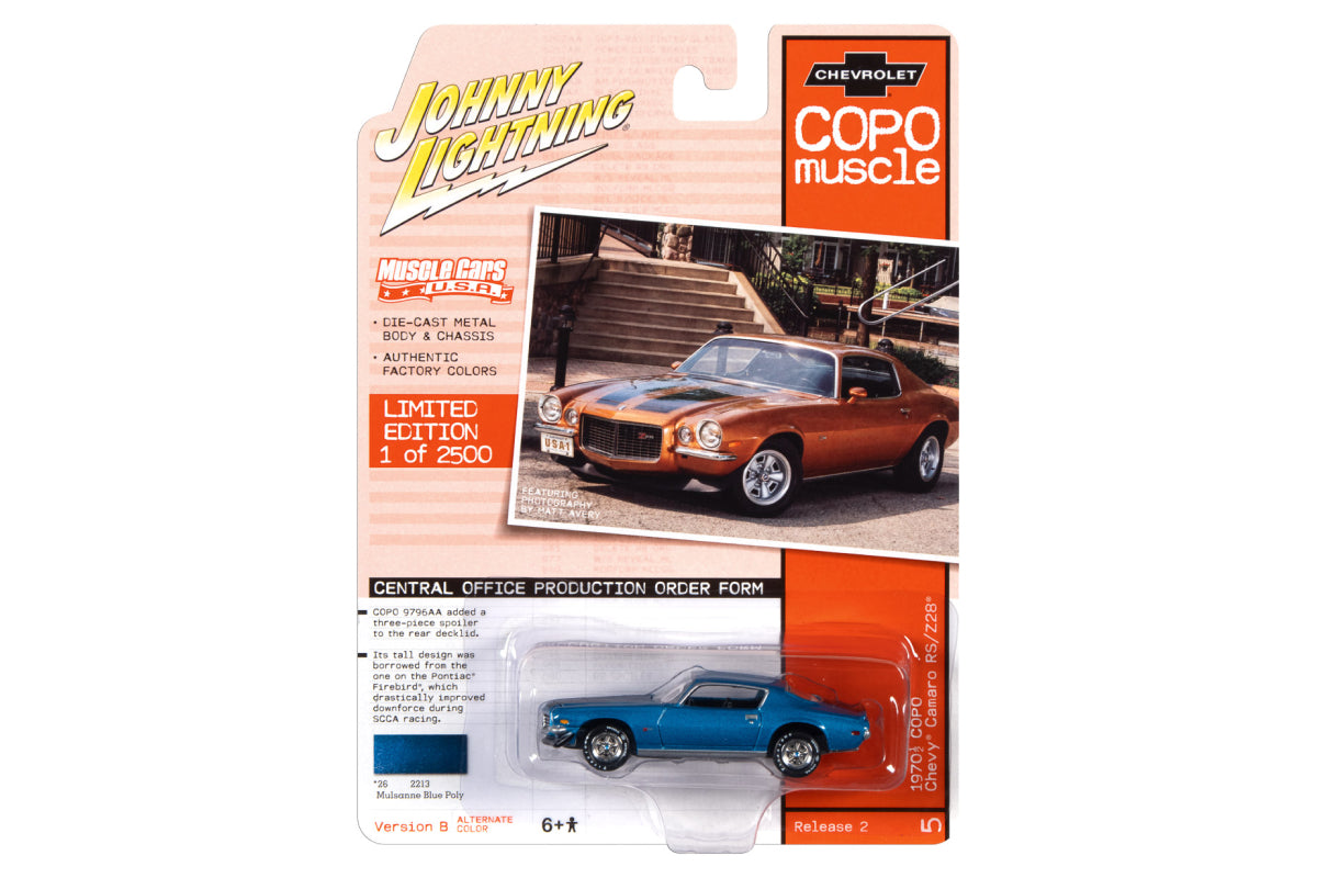 1970.5 COPO Chevrolet Camaro RS/Z28 (Mulsanne Blue)