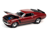1970 Ford Mustang Boss 302 (Candy Apple Red w/BOSS 302 Black Side Stripes & Hood Stripes)