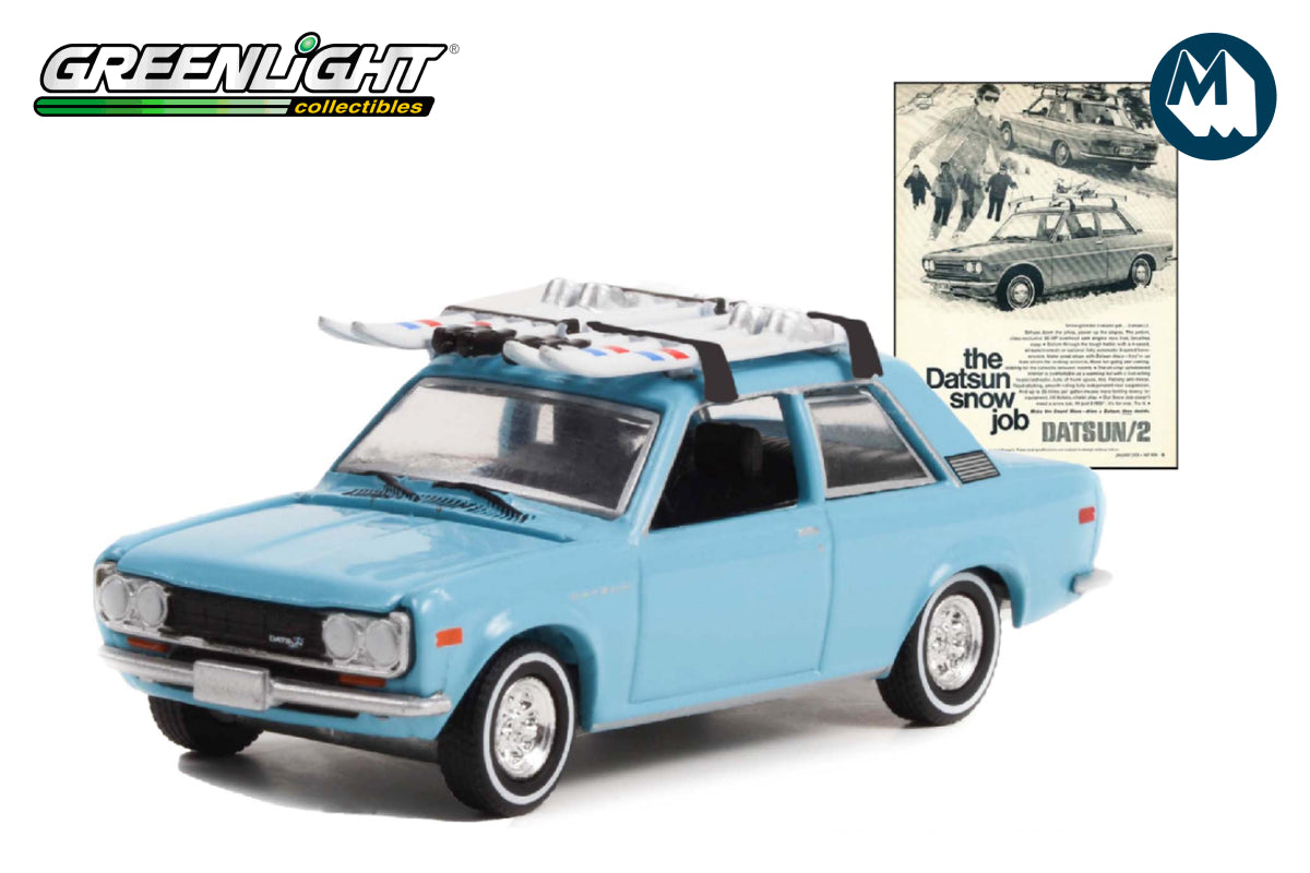 1970 Datsun 510 with Ski Roof Rack "The Datsun Snow Job"