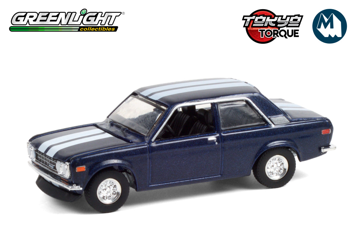 1971 Datsun 510 - Custom Rich Blue with White Stripes