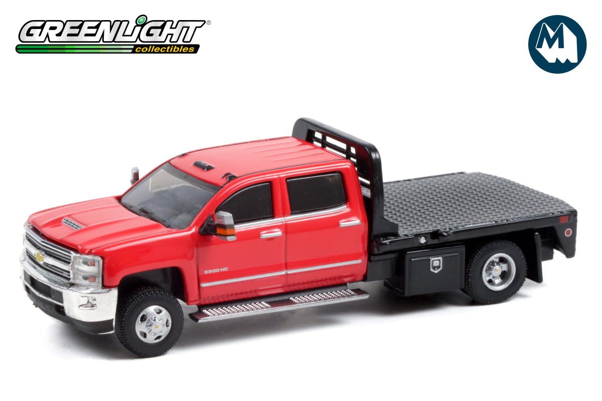 2016 Chevrolet Silverado 3500HD Dually (Red with Black Flatbed)