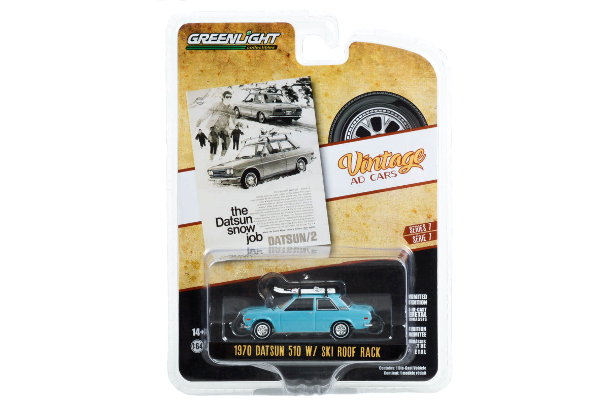 1970 Datsun 510 with Ski Roof Rack "The Datsun Snow Job"