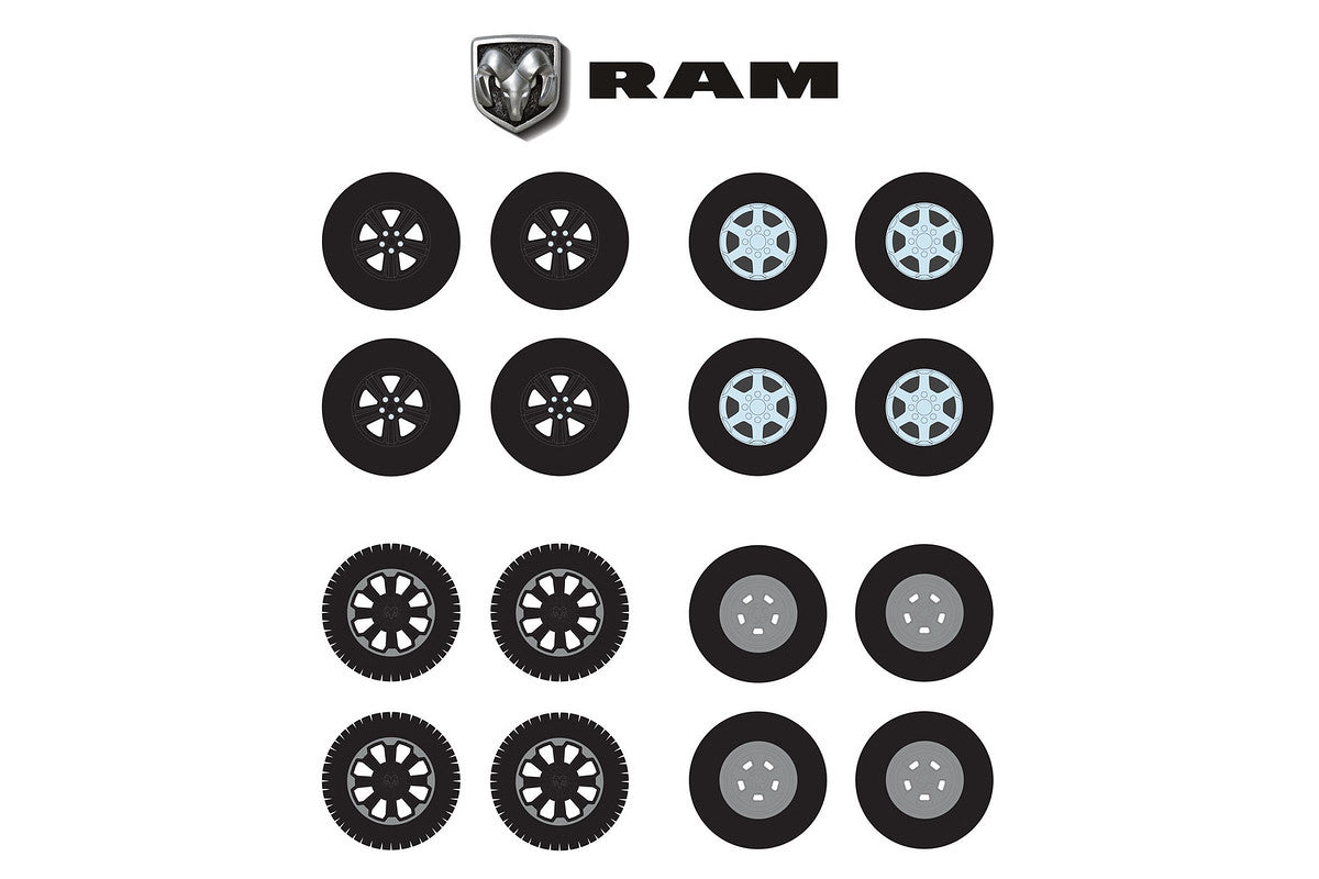 Greenlight Ram Trucks Wheel & Tyre Pack