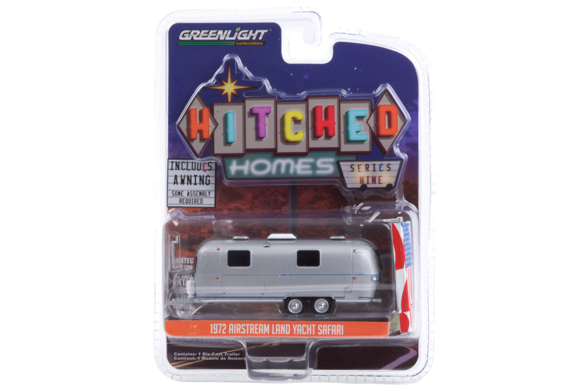 1972 Airstream Double-Axle Land Yacht Safari with American Flag Awning