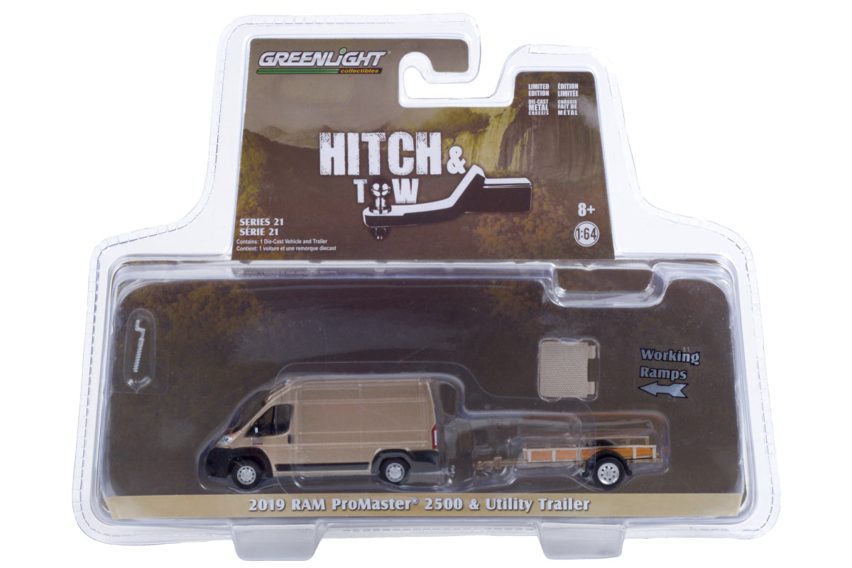 2019 Ram ProMaster 2500 Cargo High Roof and Utility Trailer