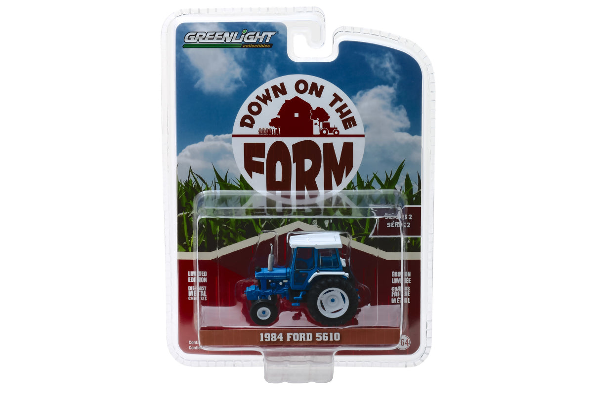 1984 Ford 5610 Tractor - Blue and Black with Enclosed Cab