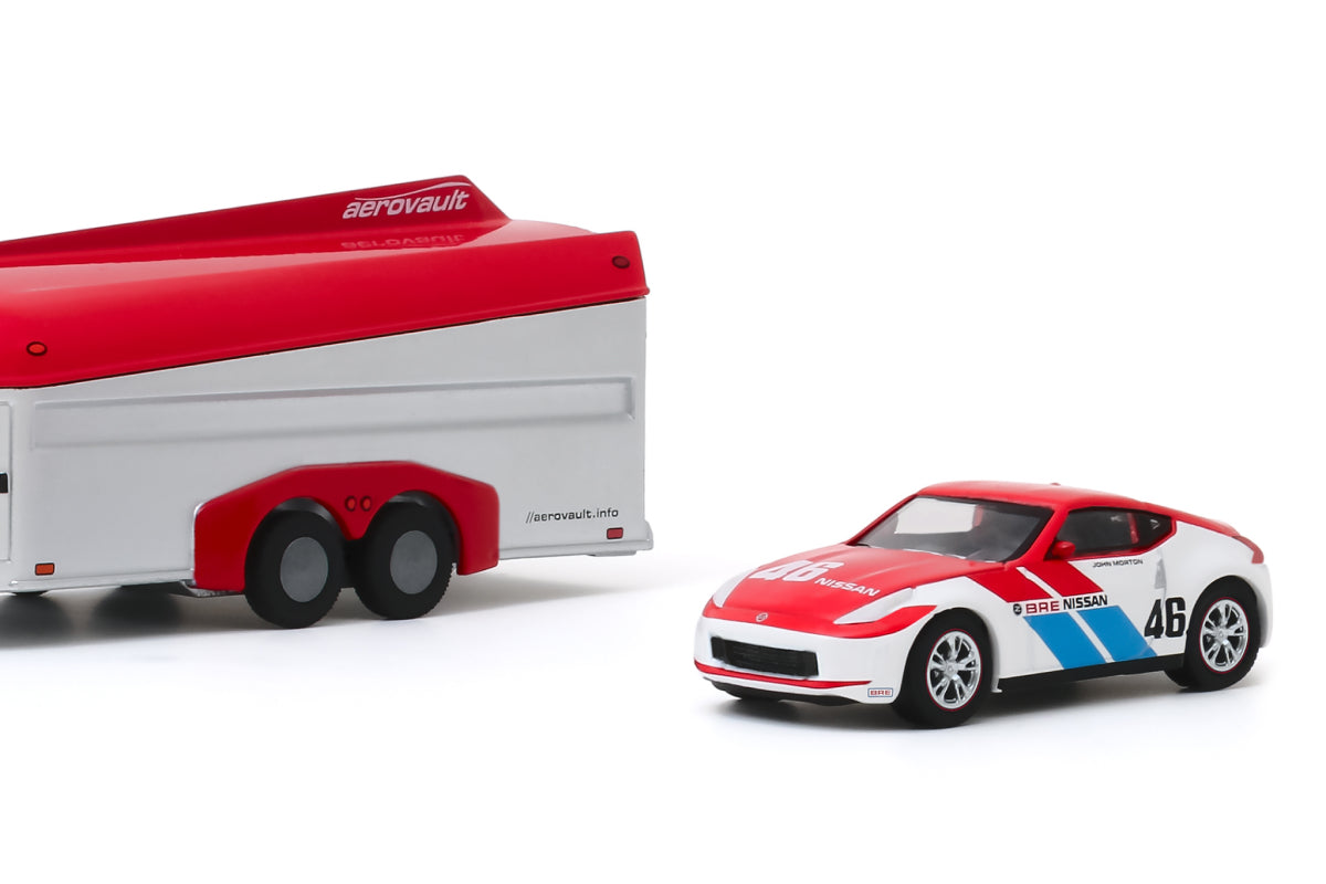 2019 Nissan Titan XD Pro-4X and 2019 Nissan 370Z BRE #46 (Brock Racing Enterprises) with Aerovault MKII Trailer