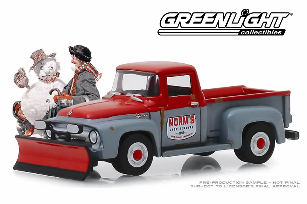 1956 Ford F-100 with Snow Plow