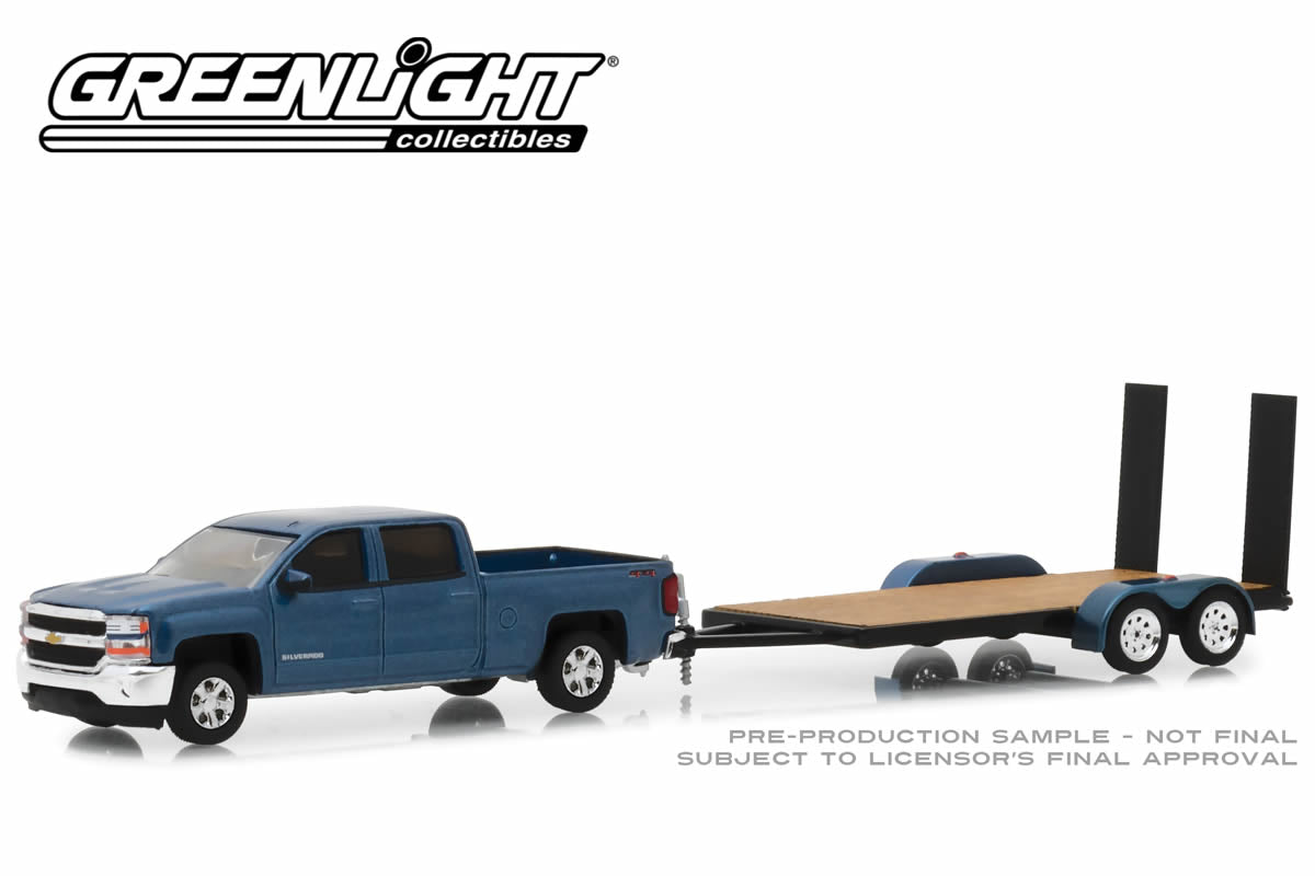 2018 Chevrolet Silverado 1500 with Flatbed Trailer