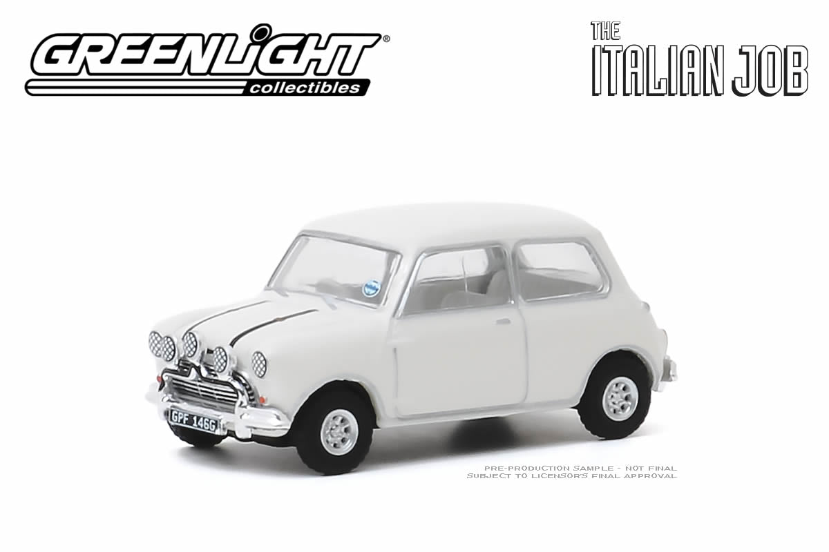 The Italian Job / 1967 Austin Mini Cooper S 1275 MkI (White with Black Leather Straps)