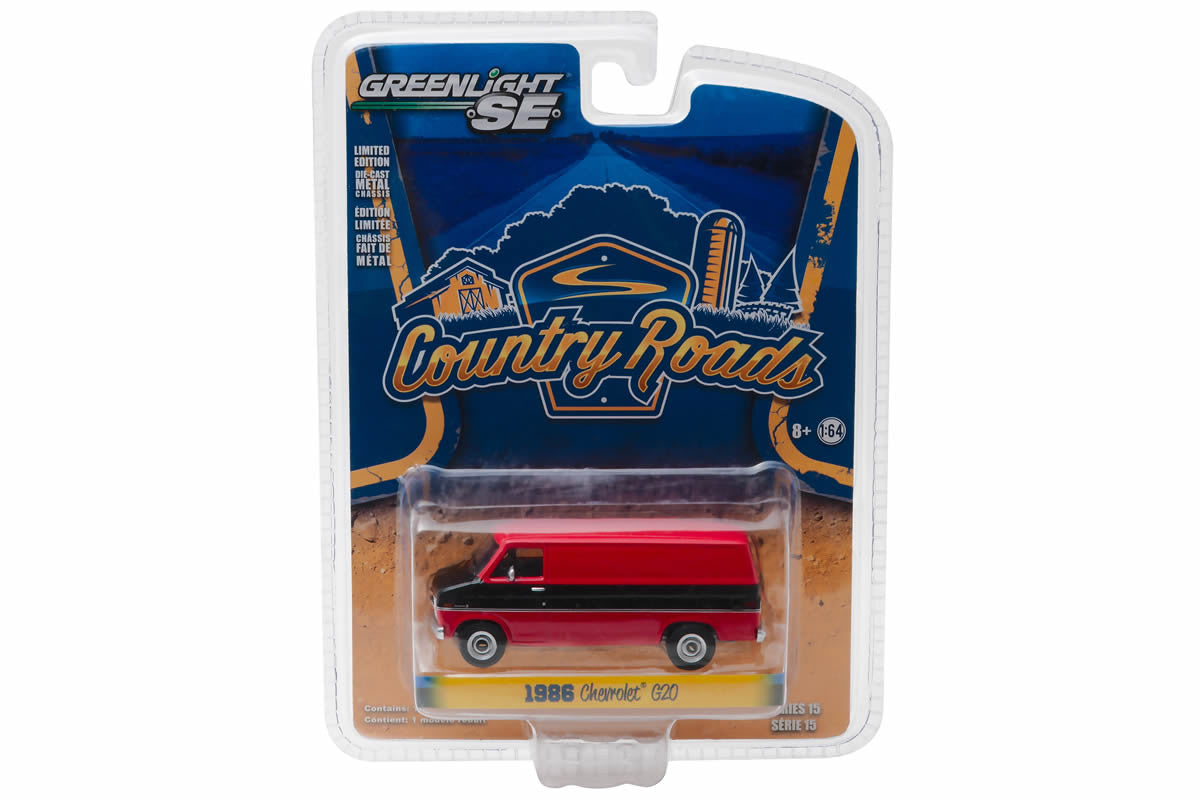 1986 Chevrolet G20 Van - Black and Red