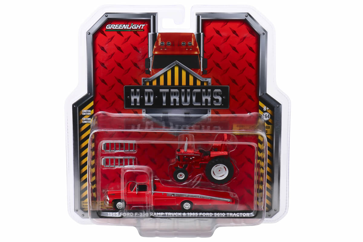 1969 Ford F-350 Ramp Truck with Unrestored 1985 Ford 5610 Tractor