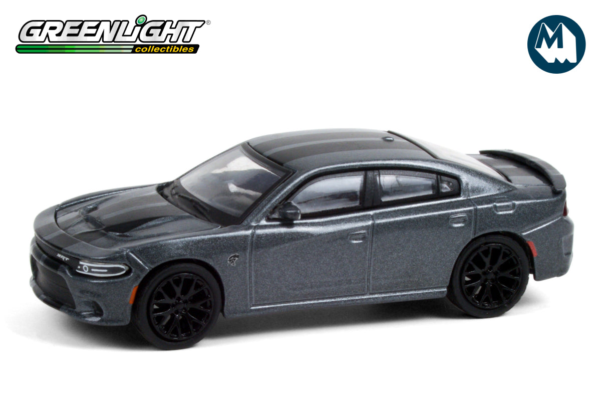 2018 Dodge Charger SRT Hellcat - Granite Crystal with Black Stripes