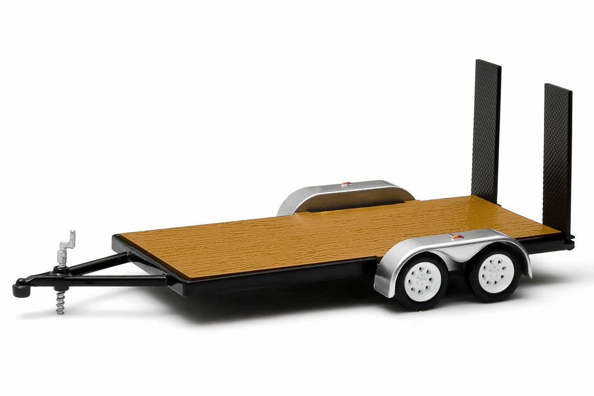 1971 Chevrolet Cheyenne Truck and Flatbed Trailer