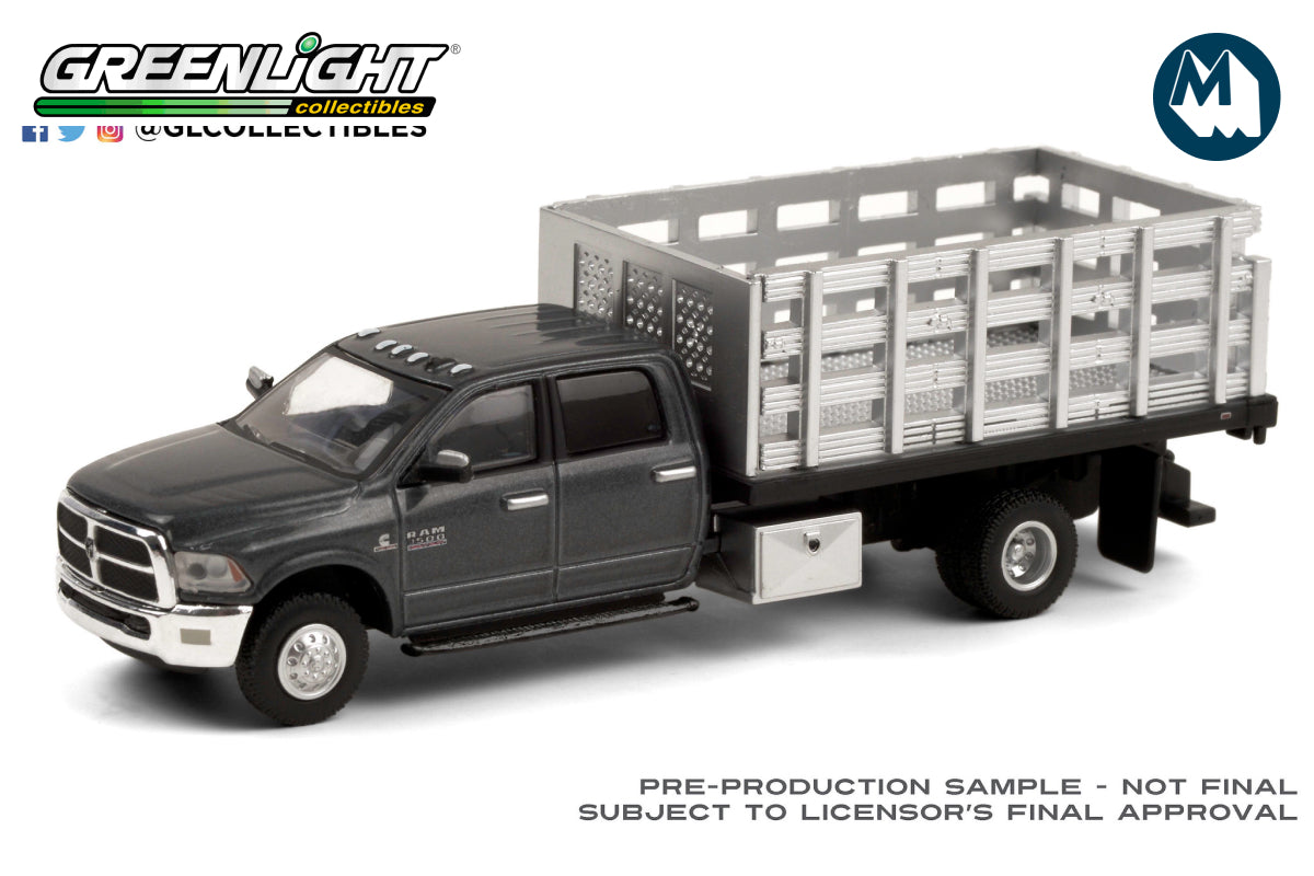 2018 Ram 3500 Dually Stake Truck - Granite Crystal Metallic Clearcoat